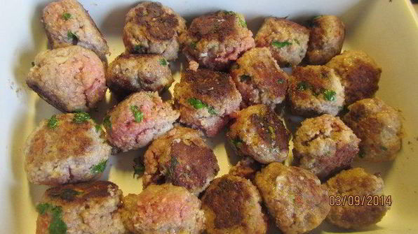 фрикадельки, запеченные с овощами