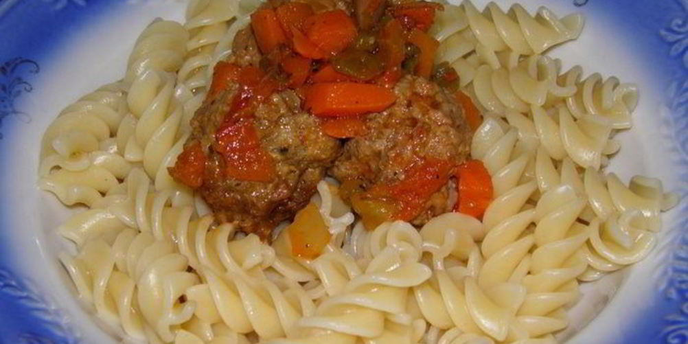 Рецепт фузилли с фрикадельками