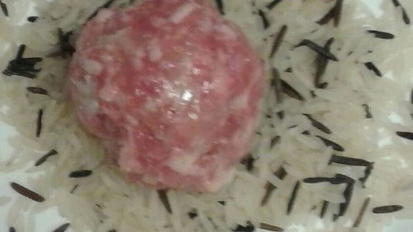 паровые фрикадельки с рисом