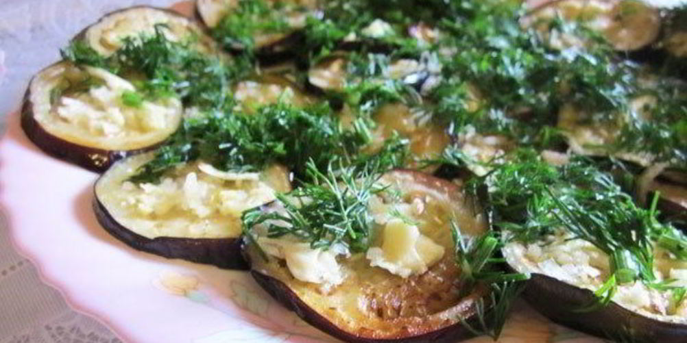 Рецепт гарнира из жареных баклажанов