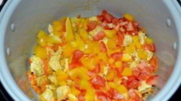 чечевица с курицей в мультиварке