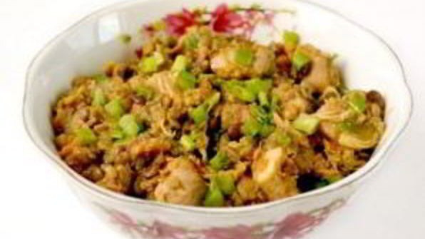 чечевица с курицей в мультиварке