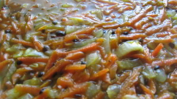 чечевица с овощами