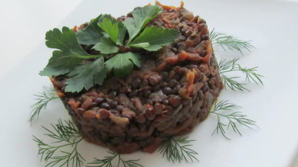 чечевица с овощами