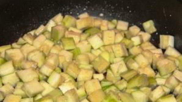 черный рис с креветками