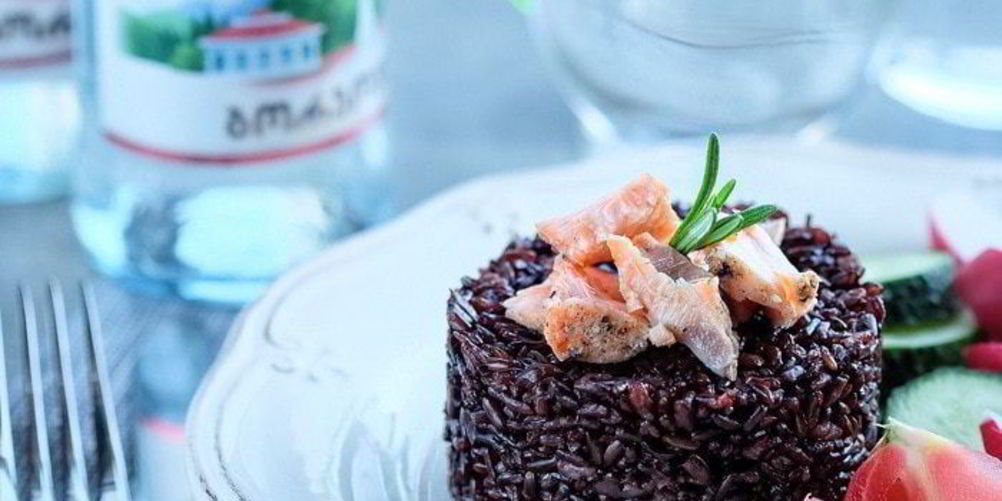 Рецепт черного риса в казане