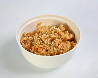 Чесночный рис с курицей