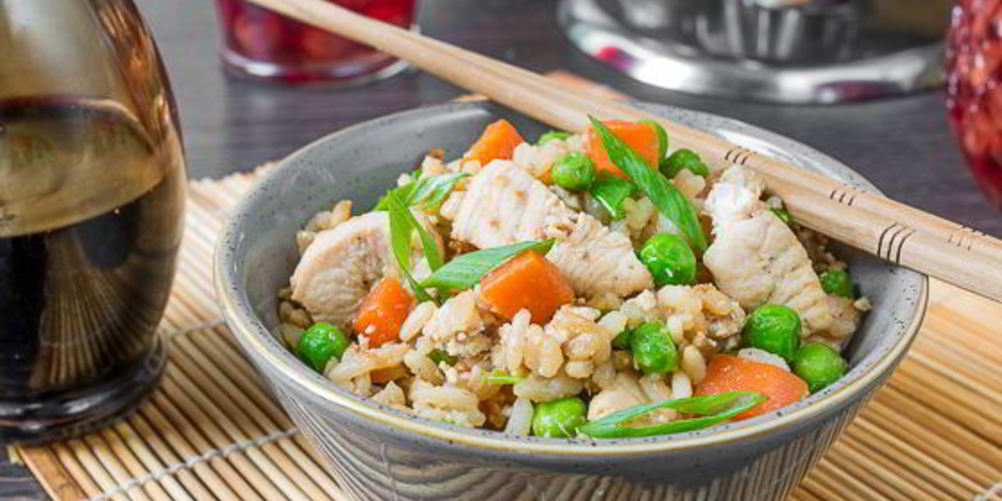 Рецепт кантонского жареного риса с курицей