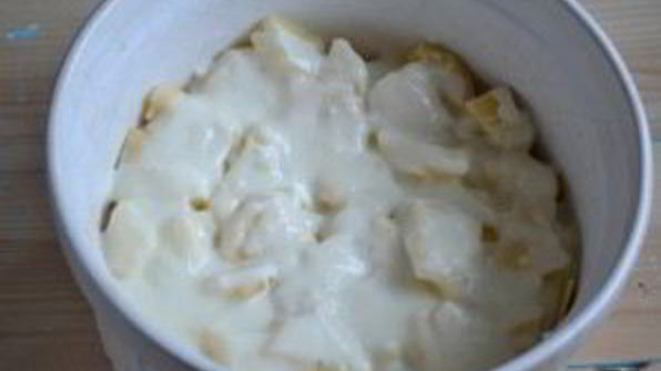 картофель под соусом бешамель