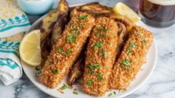 картофель с рыбой в духовке