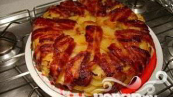 картофель в беконе