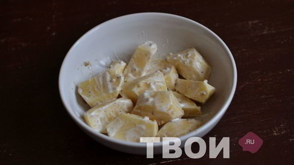 картофель в рукаве