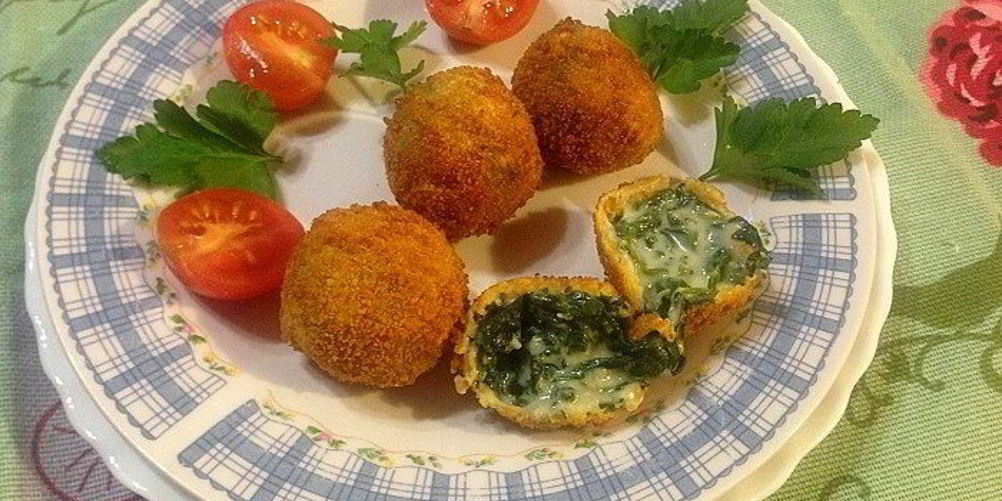 Рецепт крокетов из шпината с сыром