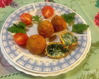 Крокеты из шпината с сыром