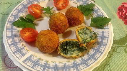 Крокеты из шпината с сыром