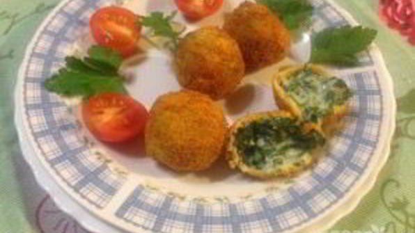 крокеты из шпината с сыром