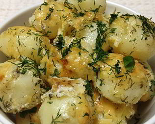 Молодой картофель в духовке