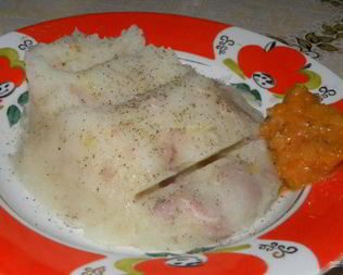 Мятая картошка с тушенкой