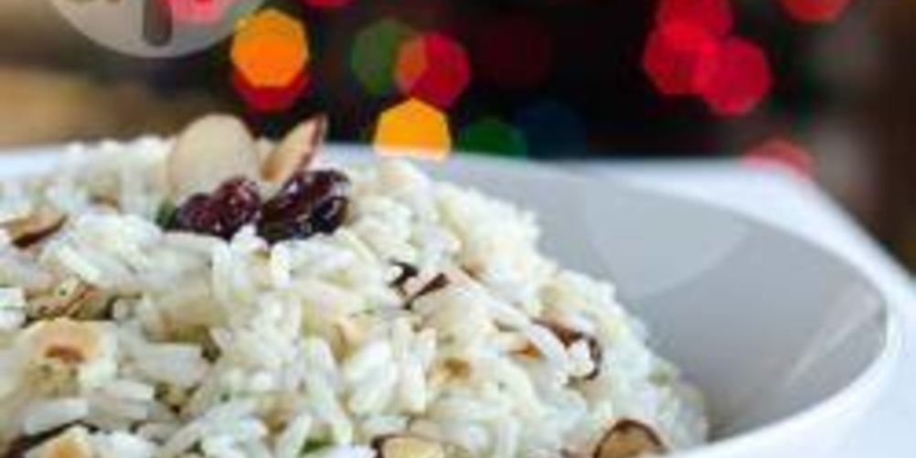Рецепт риса с орехами и изюмом