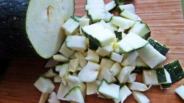 рис с овощами и ветчиной