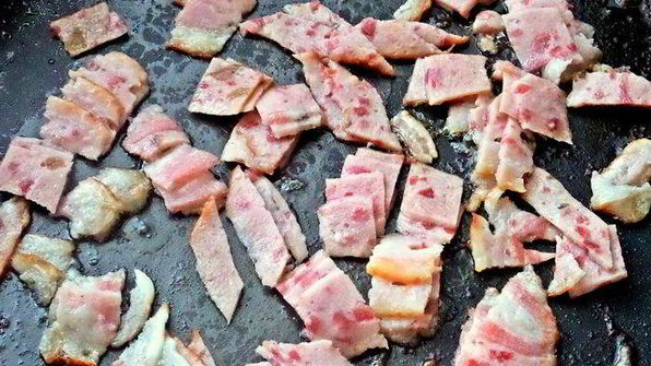 рис с овощами и ветчиной