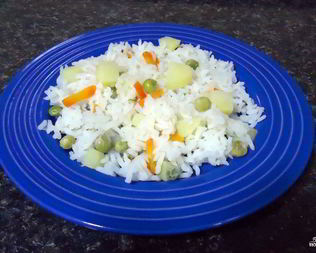 Рис с овощами в пароварке