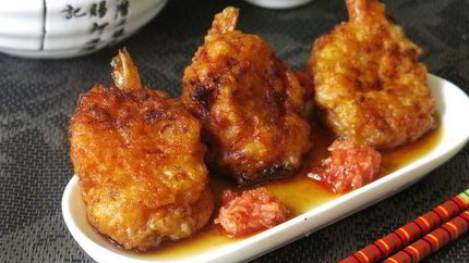 Эби сатоимо шинджо японские крокеты из креветок