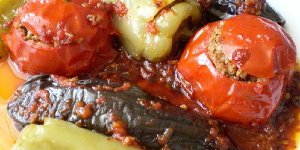 Рецепт бадымджана, бибяра, помидора долмасы