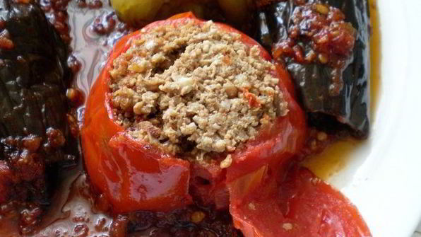 бадымджан, бибяр, помидор долмасы