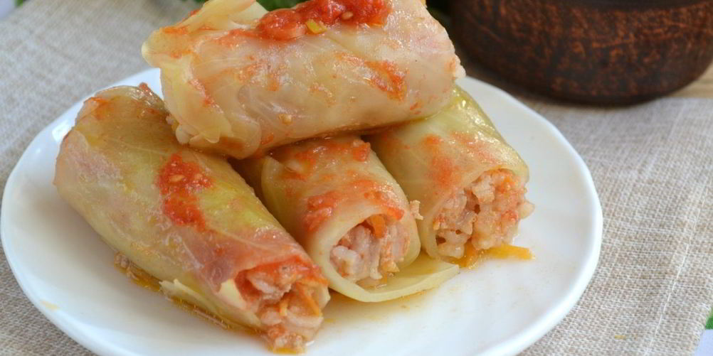 Рецепт голубцов, фаршированных мясом и рисом