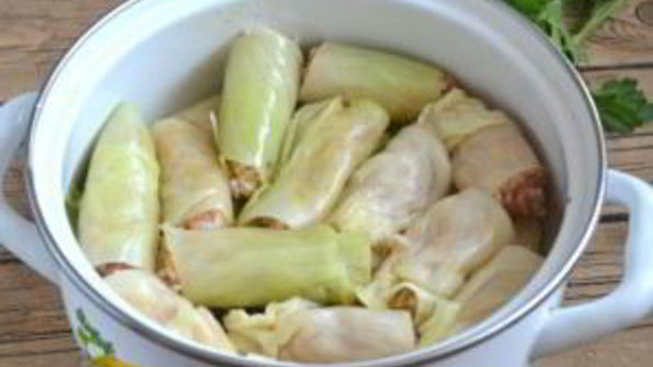 голубцы, фаршированные мясом и рисом