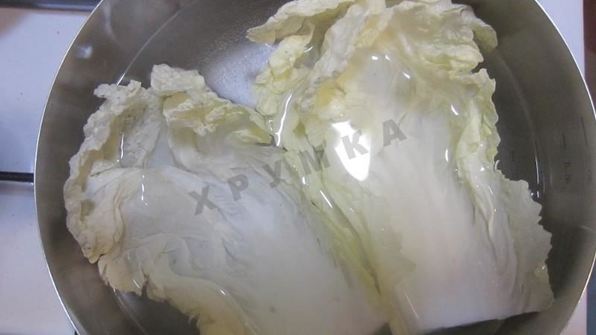 голубцы из пекинской капусты в кастрюле