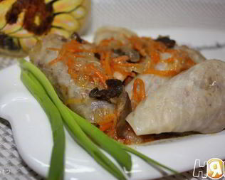 Голубцы с гречкой и картофелем