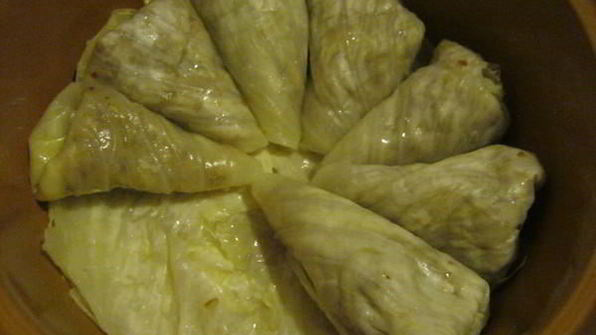 голубцы с гречкой и картофелем