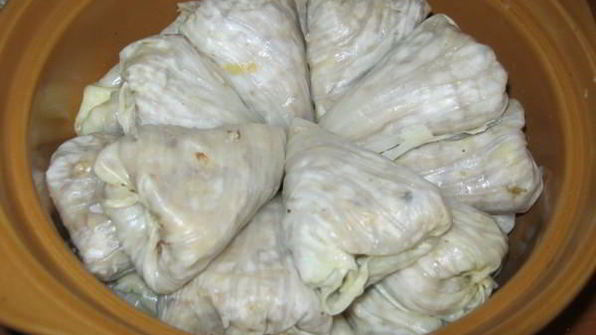 голубцы с гречкой и картофелем