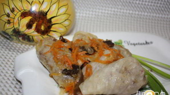 голубцы с гречкой и картофелем