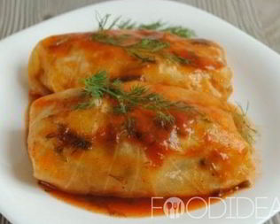 Голубцы с грибами