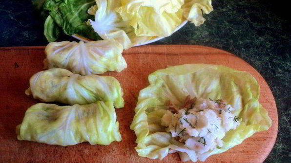 голубцы с картофелем и грибами