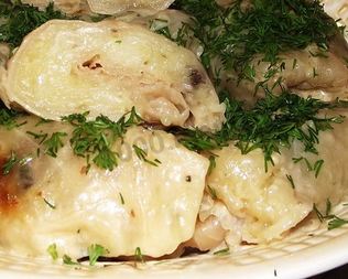 Голубцы с картошкой
