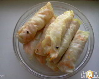 Голубцы с морковкой по-корейски