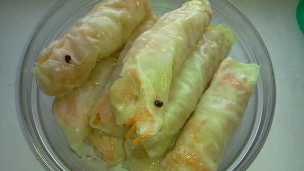 голубцы с морковкой по-корейски