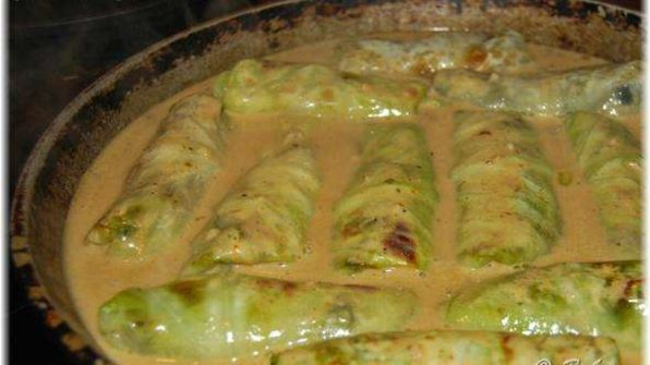 голубцы с мясом, перловкой и грибами