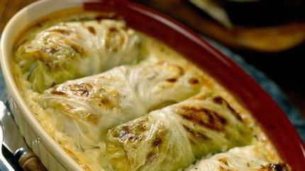 Голубцы с рыбой и рисом по-домашнему