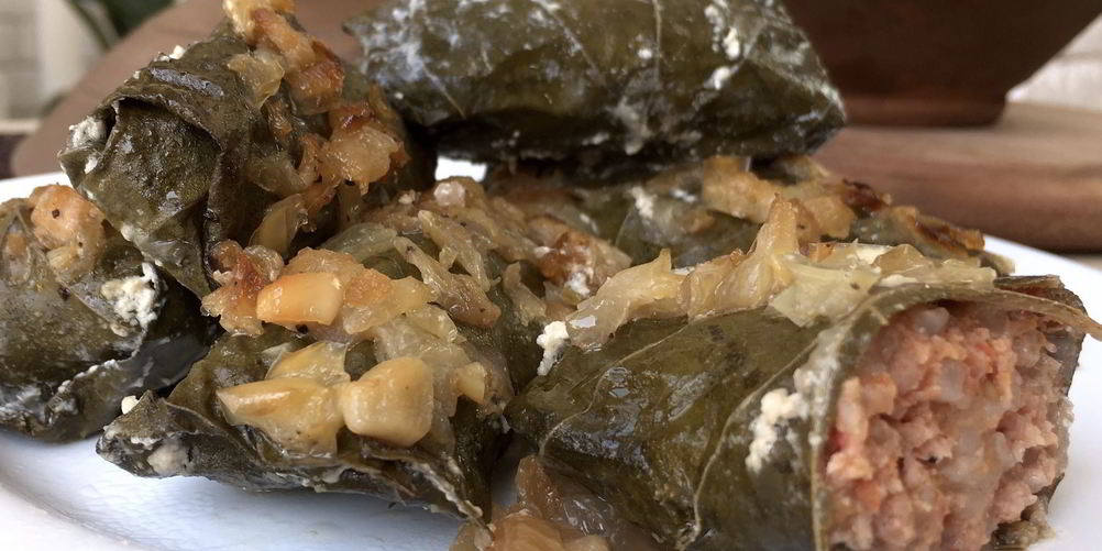 Рецепт голубцов в виноградных листьях