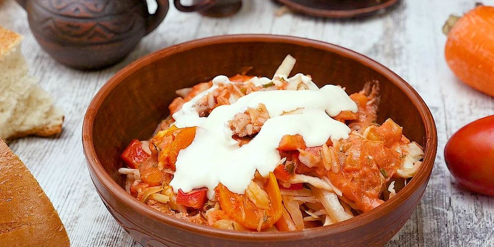 Рецепт ленивых голубцов с фаршем и рисом