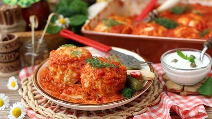 Ленивые голубцы в духовке с подливкой