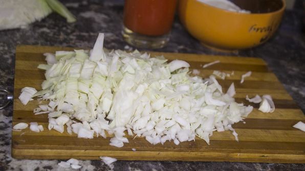 ленивые голубцы в духовке в сметанном соусе