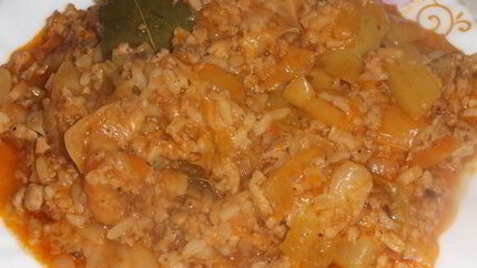 Перцы с кабачком Ленивые голубцы