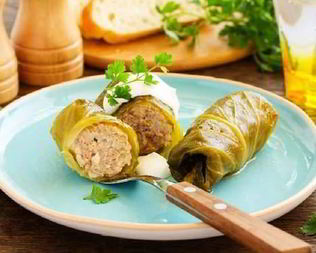 Румяные голубцы с мясным фаршем