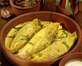 Вегетарианские голубцы с карри